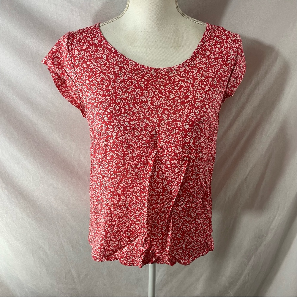 Adrienne Vittadini Tiny Print Short sleeve top